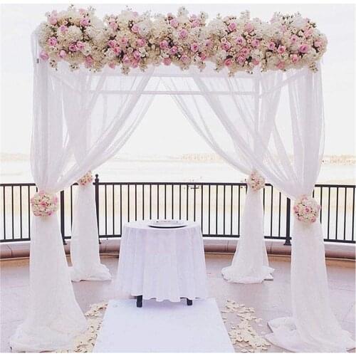 5M/10M Tulle Roll Sheer Crystal Organza Fabric tulle curtain for wedding flowers arch wedding decoration party tulle dress 5Z