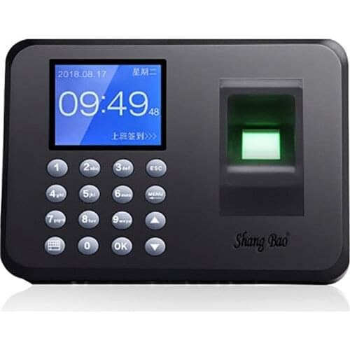 Color Display Biometric Fingerprint Attendance Machine Office Supplies Time Recorder Employee Recognition Recording Device