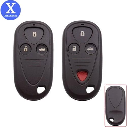 Xinyuexin Remote Car Key Shell Case Fob for Honda Acura TSX TL RL CL MDX RSX NSX Replacement Key Auto Accessories 3 4 Buttons