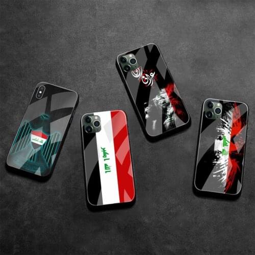 Iraqi Iraq National Flag Phone Case Tempered Glass For iPhone 12 pro max mini 11 Pro XR XS MAX 8 X 7 6S 6 Plus SE 2020 case