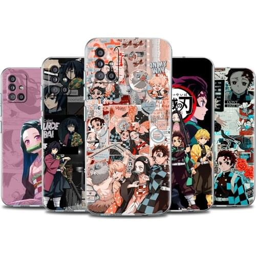 Kimetsu No Yaiba Demon Slayer Case For Samsung Galaxy A51 A71 A21s A31 A12 A32 5G A21 EU A52 4G A41 A11 A22 TPU Phone Cover