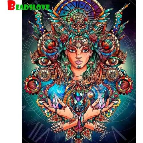 Diy Diamond Painting Fantasy woman Diamond Embroidery Decor Picture Rhinestones Mosaic Cross Stitch abstract B85