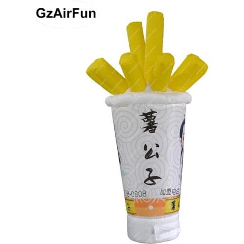 Hot sale custom inflatable advertising model fried french fries for sale
