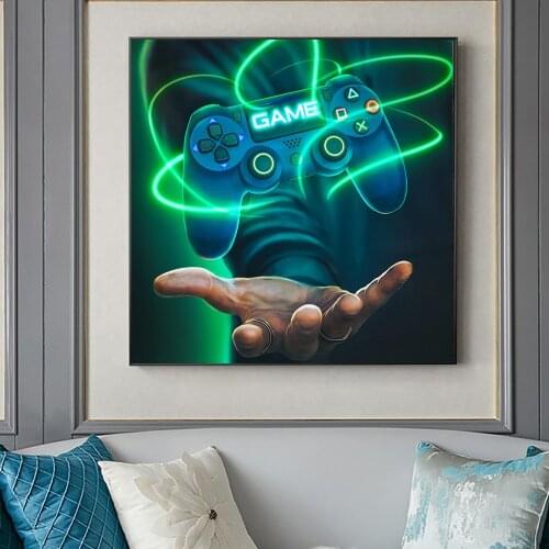 Lucky box 5D DIY Diamond Embroidery Handmade Mosaic Art Gamer With Gamepad Diamond Painting Cross Stitch Home Decoration