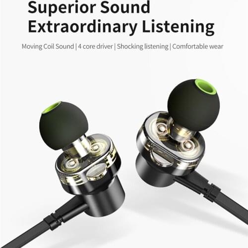 Awei In-Ear Earpiece Headset Earphone Wired Head For In Ear Phone Bud Computer PC Earbud Handfree With Microphone Wire