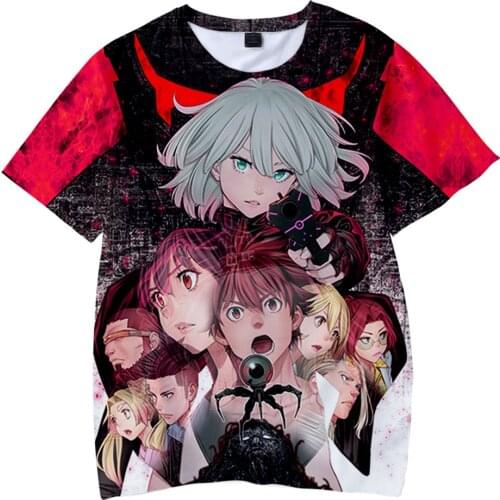 2020 New Harajuku Kawaii 3D Anime EX-ARM T Shirts Japanese Cartoon HiRock Alma 3D Kids T-shirt Boy/Girl Short Sleeve 3D T Shirt