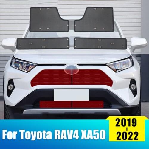 Car Front Grill Insect Screen Body Protection Cover Exterior Modification For Toyota RAV4 2019 2020 2021 RAV 4 XA50 Accessories