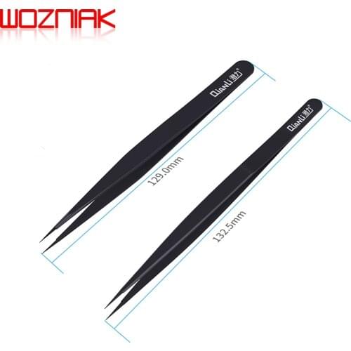 QIANLI Senior Tweezers Pure hand grinding Nonmagnetic Stainless steel High hardness Diamagnetic BGA Jumper Repair Forceps
