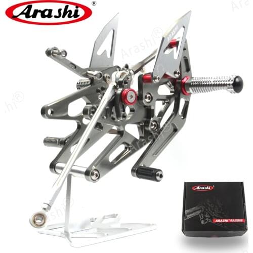 Arashi Motorcycle Rider Footrest For YAMAHA YZF R1 2005-2006 CNC Adjustable Foot Pegs Rearset Footpegs YZF-R1 2005 2006
