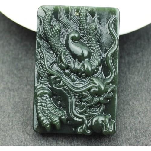 Xinjiang and Tian Yuqing Yulong brand pendant male yu dragon yu pendant twins zodiac dragon fall
