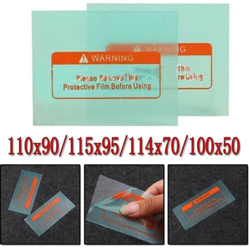 10pcs PC Transparent Clear Welding Helmet Cover Lens Protection Plate 4 Size Welding Helmet Mask Spare Welding Shield Cover