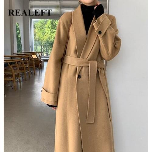 REALEFT Women's Wool Coats