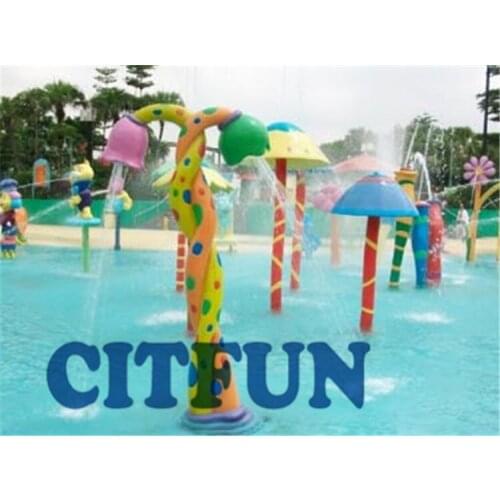 Fiberglass flower spray water park accessory equipment AG-001A
