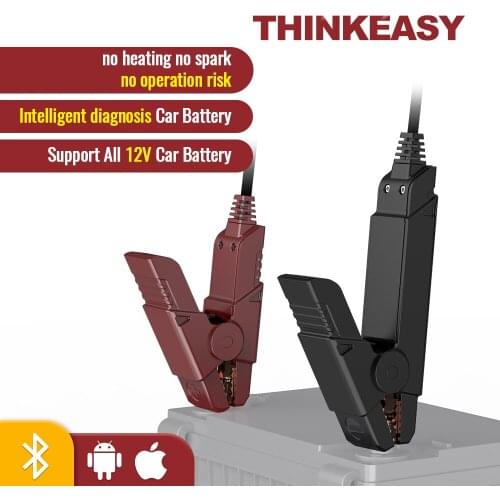 THINKCAR Thinkeasy Car Battery Tester Battery Health Test Diagnostic Tool Charger Analyzer 11-16V Voltage Battery Test fast ship
