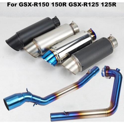 Motocross Exhaust Tip Muffler System Escape Pipe Modified Link Tube Connector Section for Suzuki GSX-R150 GSX-R125 GSX150R 125R