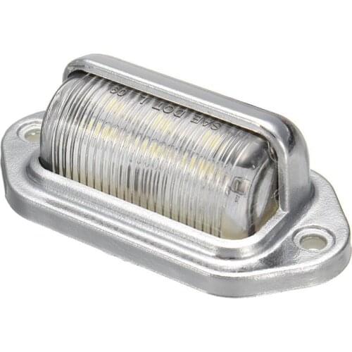 12-24V 6 LED Number License Plate Light Boat Deck Walkway Step Lamp RV Trailer