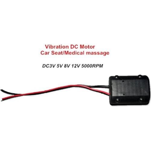 130 Iron cover vibration DC Motor DC3V 5V 8V 12V 5000RPM Car Seat Massage Motor Medical massage 12V Motor