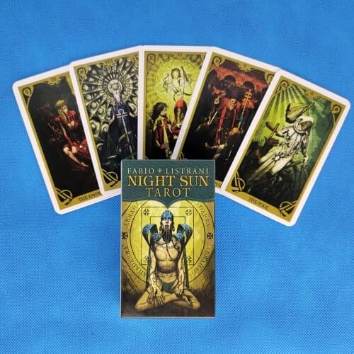 2021 New Night Sun Tarot Cards And PDF Guidance Divination Deck Entertainment Parties Board Game Support Drop Shipping 78Pcs/Box