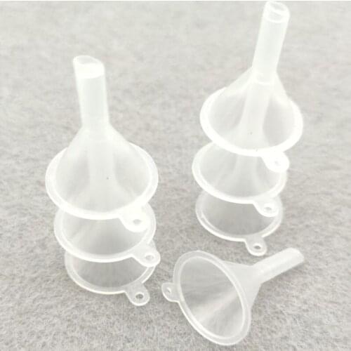 5PCS Mini Funnels Plastic Small Funnels Suit for Essential Oil Bottles , Empty Lipgloss Tube , Perfume Bottles