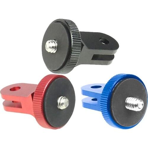 Camera Mount Adapter 1/4” -20 Tripod Mount Conversion Adapter Aluminum Alloy Compatible with Go-pro Hero 9 8 7 6 5/Sjcam