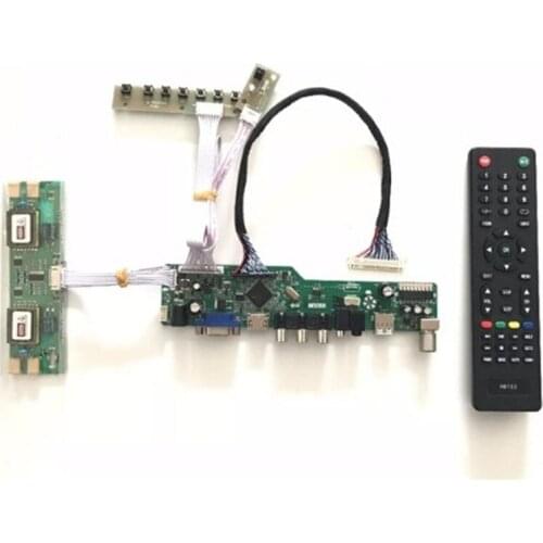 Free Shipping VGA HDMI AV Audio USB TV LCD TV Controller Board for 19 inch 1440x900 MT190AW01 LVDS 4CCFL LCD driver board