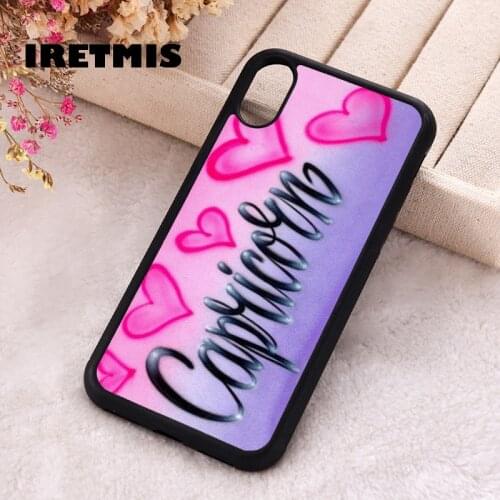 Iretmis 5 5S SE 2020 Phone Cover Case for iPhone 6 6S 7 8 Plus X Xs XR 11 12 Mini Pro Max Rubber Silicone Capricorn