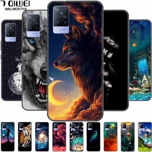 For vivo V21 Case Silicone Black TPU Soft Funda Phone Cover for Vivo V21 5G / V21E VivoV21 Back Cases V2050 V2066 V 21 Coque