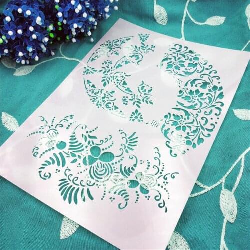 Clover lastic mold shield DIY cake scrapbook stencils hollow Embellishments printing lace ruler Valentines Day