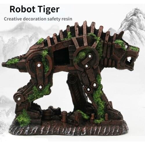 Aquarium decoration fish tank decoration aquarium accessories Creative Landscaping Autobot Machine Lion Transformers