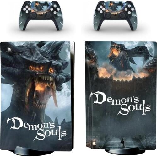 Demons Souls PS5 Standard Disc Edition Skin Sticker Decal Cover for PlayStation 5 Console & Controller PS5 Skin Sticker Vinyl