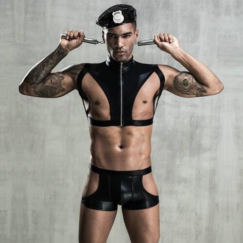 New arrival man exotic costume policemen sets costume for men police uniform