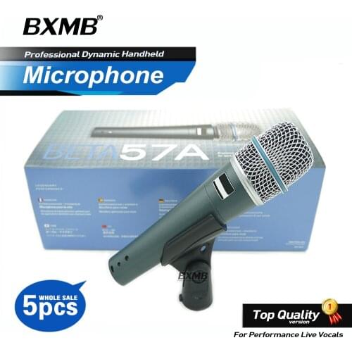 5pcs/Lot Grade A Professional Wired Microphone BETA57 Super-Cardioid Instrument BETA57A Mic for Karaoke Live Vocals Stage Studio