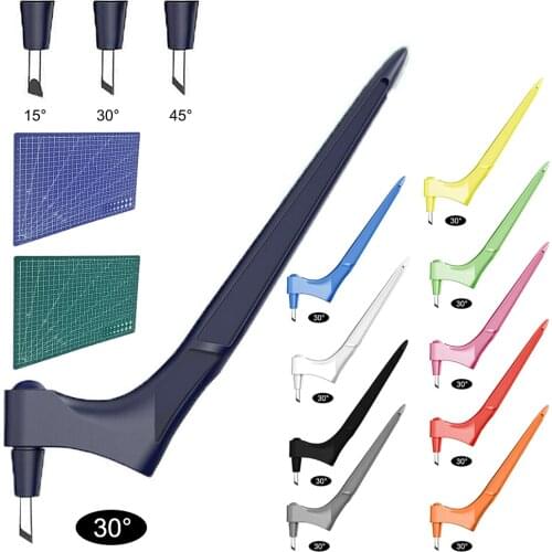 DIY Art Craft Cutting Tools 360 Rotary Paper Jam Pattern Carving Knife Leather Fabric Sculpture Engraving Cutter DIY Patchwork T