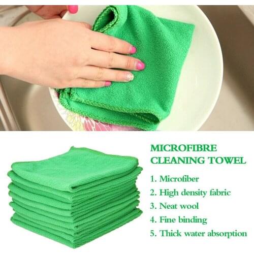 50 Pcs Microfiber Cleaning Cloth Car Towel No-Scratch Rag Car Wash Polishing Detailing Cleaning Tools 30x30cm