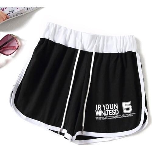 Woemen Shorts Summer Sports Patchwork Elastic Skinny Soft Women Shorts For Girls Students Lady Casual Slim Running Shorts