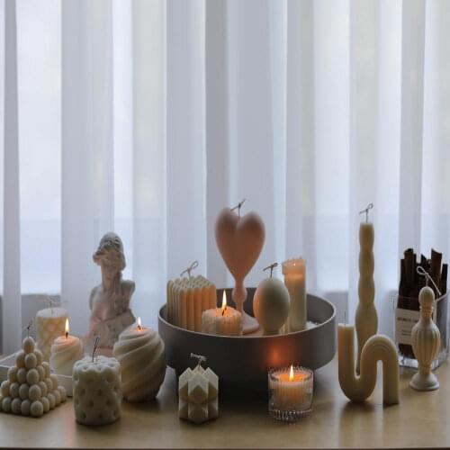 2021 New 3d Silicone Aromatherapy Candle Molds Mothers Day Handmade Candle Soap Mold Home Decoration Accessories