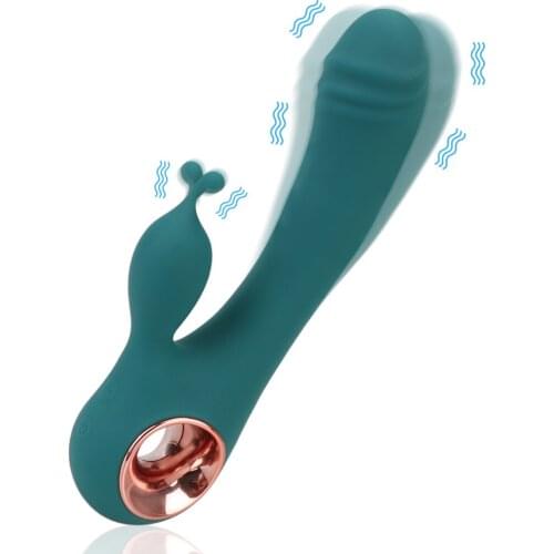 Vaginal Anal Massager Sex Toys for Women Dildo Rabbit Vibrator USB Rechargeable G Spot Clitoris Stimulation 10 Frequency