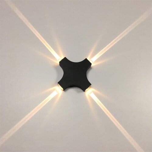 Waterproof outdoor lighting lampada LED Aluminium wall light rail project Square bedside lights bedroom wall decor arts terraza