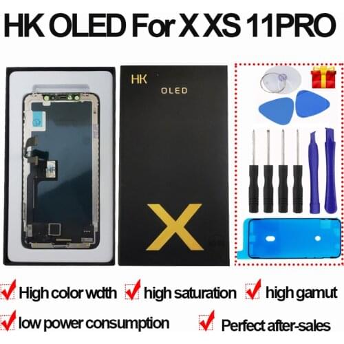 Factory Sale NEW HK Screen For iPhone X HK OLED Hard XS 11Pro Display Digitizer Assembly LCD For iPhone X Display HK hard X OLED