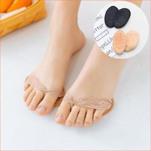 1Pair Cotton Half Insoles Pads Foot Care Insoles Forefoot Pain Relief Massaging Gel Metatarsal Toe Support Pads Insoles Forefoot