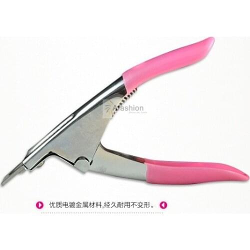 1 pc Nail Art Edge Cutter UV Acrylic False Nail Clipper stainless manicure scissors trimmer tools file