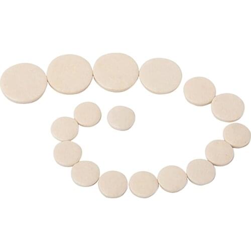 17 Pcs Imitation Leather Clarinet Key Pads Musical Woodwind Music Replacement
