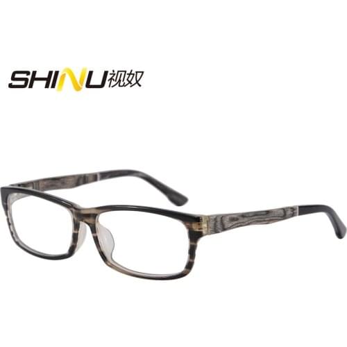 2016 Brand wood eyeglasses Retro square frame prescription eyewear frames Reading eyeglasses frame oculos de grau E671