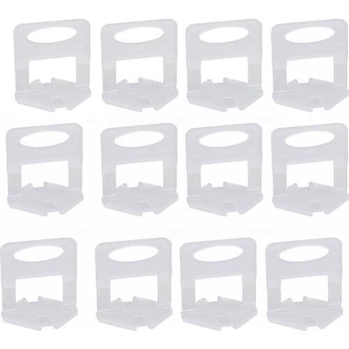 400Pcs Tile Leveling System Clips 1.5mm DIY Tiles Leveler Spacers Tile Leveling System for Professional Ceramic Tile