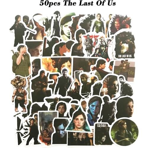 50pcs The Last of Us Game Sticker Ellie Joel Action Adventure Waterproof Bike Motorcycle Helmet Car Styling Accessories Stickers