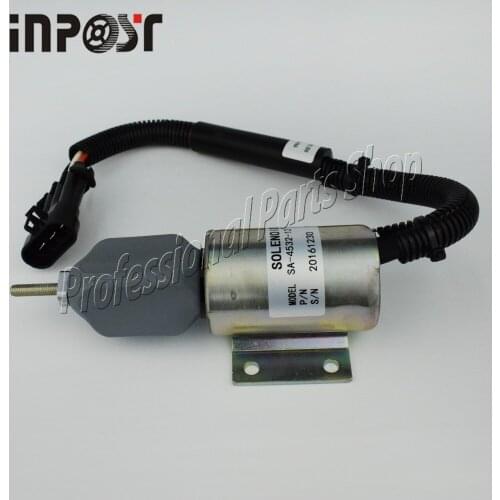 59009134, SA-4532-12, 2003ES, Fuel Shutoff Solenoid For Compactor B5. 9C with Commander Protectio