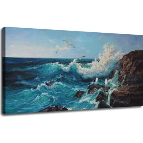 Blue Ocean Sky diamond painting cross stitch kits Sea Wave Diamond embroidery mosaic painting Nature Landscape home Decoration