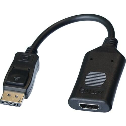 Active DP Male to DVI HD VGA Female Converter Cable Cord Active DP High Definition Multi Screen Splicing Adaptor 20CM