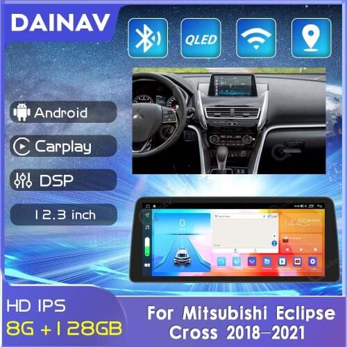 128GB Android Car radio GPS For Mitsubishi Eclipse Cross 2018-2021 car Multimedia Player Navigation Stereo receiver Head Unit
