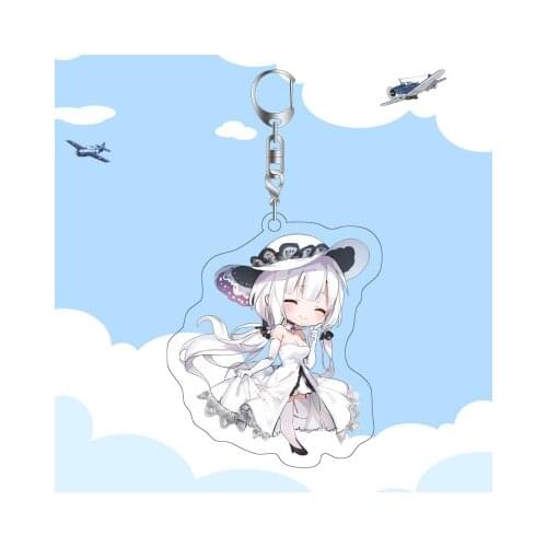 Animation Azur Lane Azur Lane IJN Akashi/USS Laffey Key chain double sided acrylic Keyrings